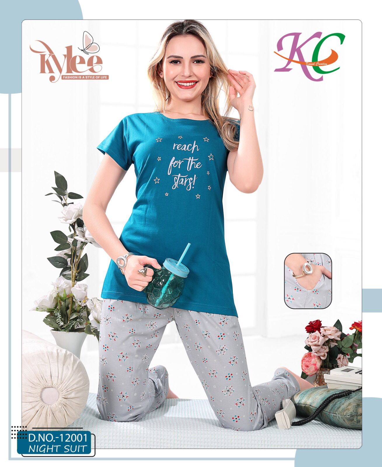 Kylee 12001 Regular Wear Cotton Night Suit
